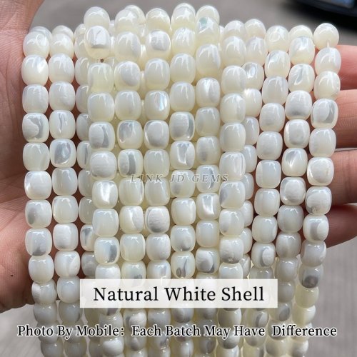 Afbeelding van Natuurlijke Witte Trochus Shell Kralen - DIY Sieraden maken