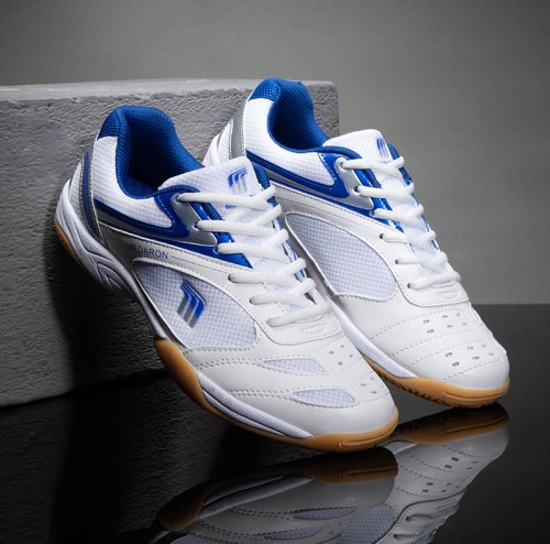Imagen de Zapatillas de Tenis de Mesa Profesionales Nuevas 2026 para Hombre y Mujer, Antideslizantes, para Parejas, Azul Rojo, Ligeras, Zapatillas de Bádminton