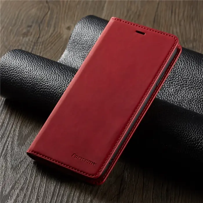 Image de Étui Portefeuille en Cuir Suede pour iPhone