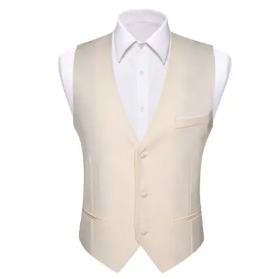 Image de Gilet Homme Soie - 20 Couleurs, Coupe Ajustée