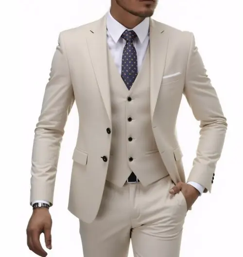 Image de Costume Homme 3 Pièces - Élégant & Décontracté
