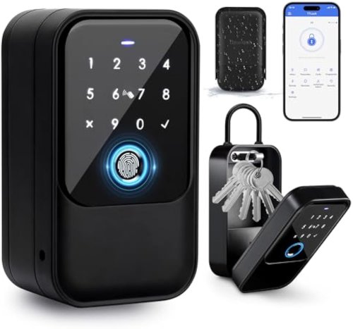 Imagen de Candado Inteligente con Aplicación Bluetooth para Puertas y Cajas de Seguridad en el Hogar