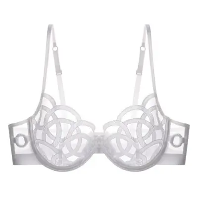 Image de Soutien-Gorge Dentelle Transparent Push-Up Ultra Mince