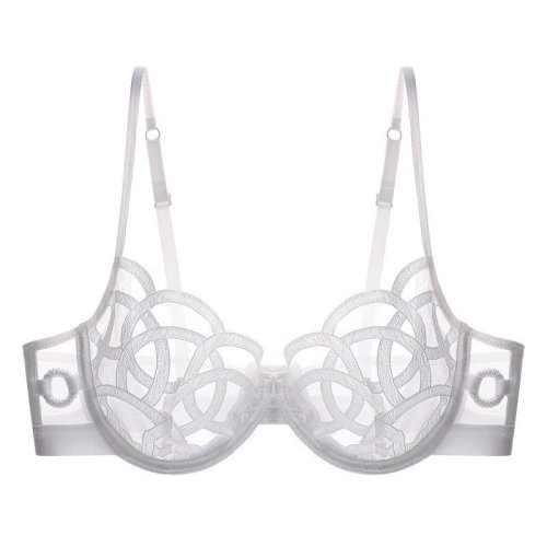 Afbeelding van CINOON Franse Transparante Bh Kant Sexy Verleiding Ondergoed Vrouwen Ultra Dunne Push Up Beha Hol Bralette Lingerie