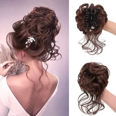 Image de Chignon Synthétique Ébouriffé - Updo Facile & Tendance