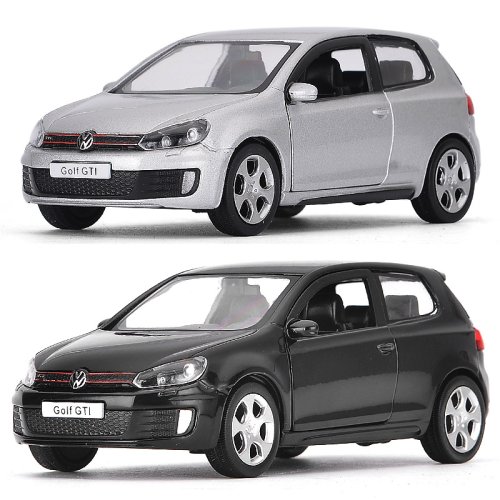 Image of 1:36 Scale Volkswagen Golf 6 Alloy Diecast Car Model Toy with Realistic Metal Body, Openable Doors, and Pull-Back Function – Perfect Gift for Kids and Collectors