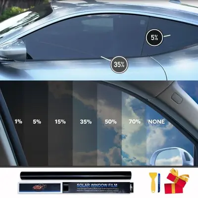 Image de Film Teinté Anti-UV pour Vitres Voiture - Protection Solaire & Intimité