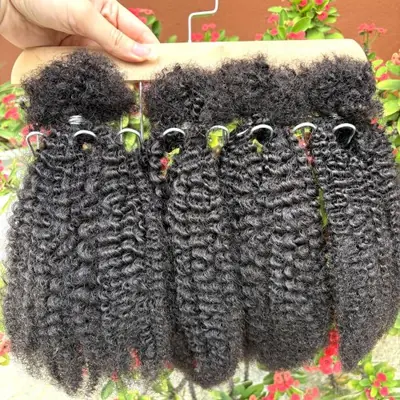 Image de Extensions Afro Bouclées 16 Pouces - Cheveux Humains Naturels