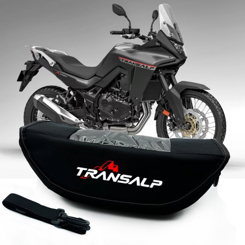 Immagine di Borsa Impermeabile da Manubrio per Moto XL750 Transalp 2023, Borsa da Viaggio e Attrezzi per Honda XL750, XL650, XL 750 e 650