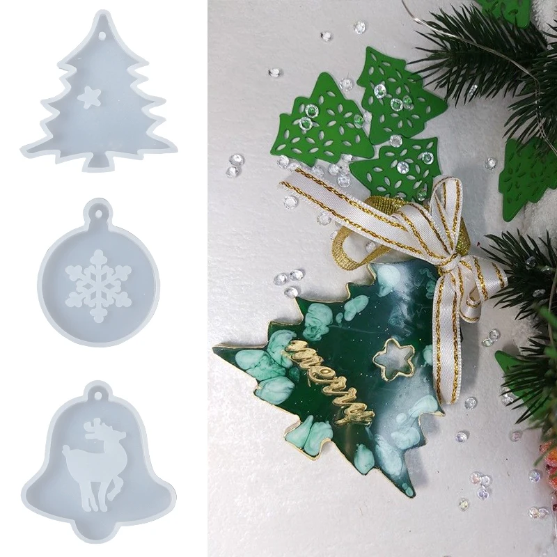 Imagen de Moldes de Silicona para Navidad - Decoración Artesanal con Resina Epoxi