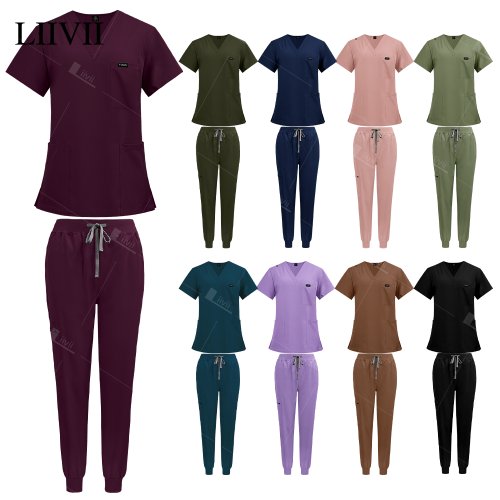 Afbeelding van Unisex Medische Scrub Uniformen voor Verpleegkundigen, Artsen en Tandartsen – Comfortabele Klinische Werkkleding in XXL Maat