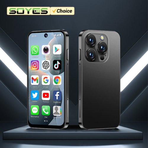 Immagine di Smartphone Soyes XS19 Mini da 3,88 Pollici con 2 GB RAM e 16 GB ROM, Android 10.0, Riconoscimento Faciale, Dual SIM, Rete 3G - Telefono Piccolo e Portatile