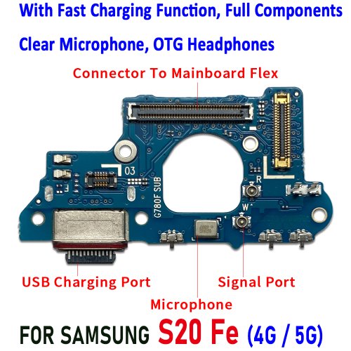 Afbeelding van USB-Laderpoort & Dock Connector Vervanging voor Samsung Galaxy S20 FE
