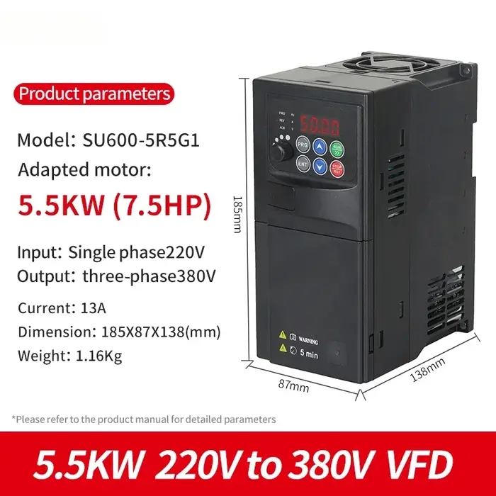 5.5KW-220V to 380V-2