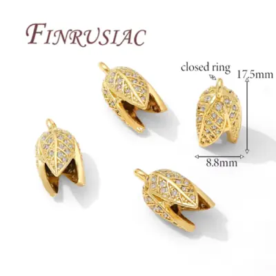 Image de Embouts de Perles Or 18K - Zircon & Laiton pour Bijoux DIY