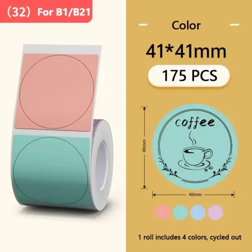Couleur cercle 40x40mm