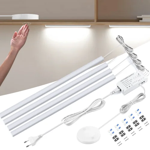 Image de Lampe LED Barre Armoire - Éclairage Intégré avec Capteur Tactile