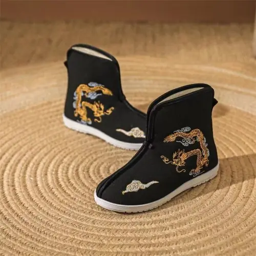 Image de Bottes Hanfu Dragon - Style Chinois pour Enfants