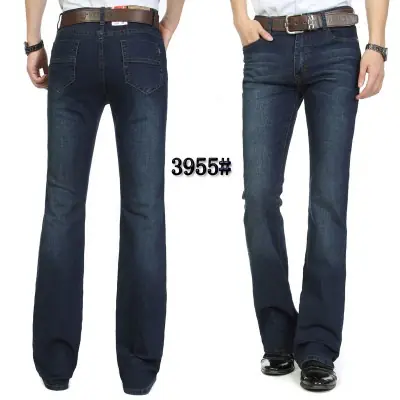 Image de Jeans Slim Coupe Botte Homme - Style Décontracté & Élégant