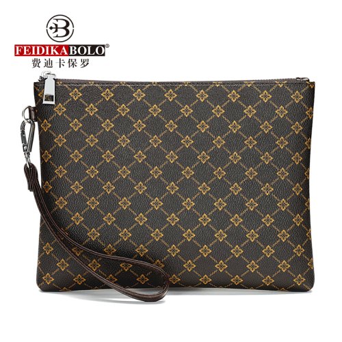 Image of 2023 Men's Fashion Clutch Bag – Stylish Long Wallet with Print Design, Available in 3 Sizes for Business and Everyday Use