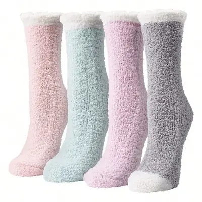 Image de Chaussettes Hiver Chauffantes pour Femmes - Douces & Pelucheuses