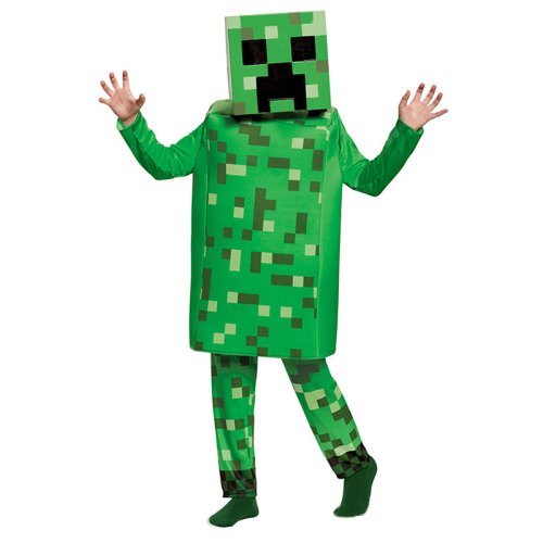 Image of Kids Diamond Armor Steve Cosplay Costume Set – Blue Outfit for Halloween and Dress-Up Play