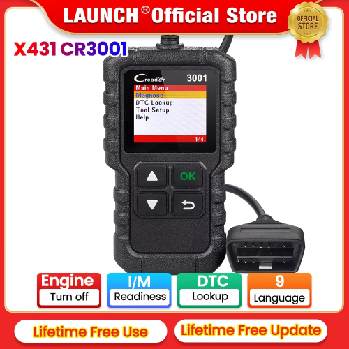Imagen de Lector OBD2 Profesional X431 CR3001 - Diagnóstico Completo para Coches