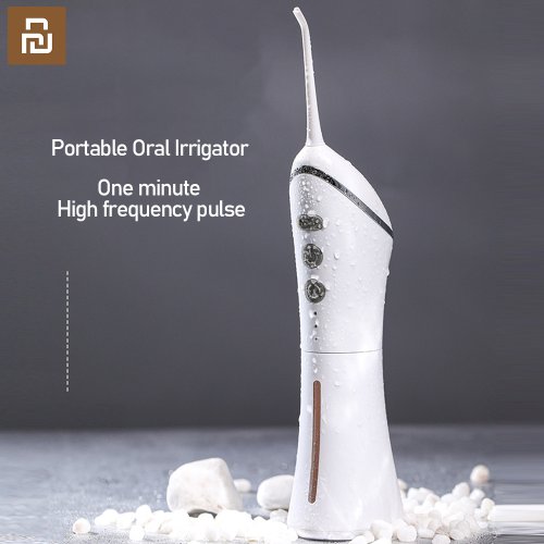 Imagen de Irrigador Bucal Portátil YouPin con Hilo Dental Eléctrico, Blanqueador Dental Recargable por USB para Cuidado Profundo de Encías y Limpieza Oral Completa
