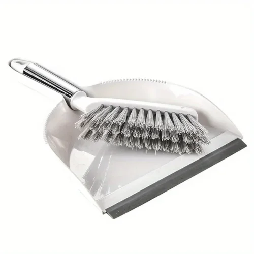 Image of 1 Set of Desktop Broom Set, Compact Broom, Suitable for Household Durable Plastic Shovel Brushes, Easy To Store and Use