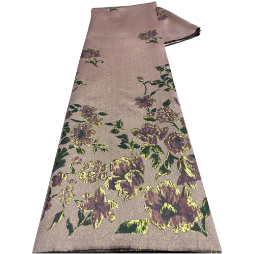 Afbeelding van Elegante Afrikaanse Nigeriaanse Tule Kant Stof met Organza en Guipure voor Bruilofts- en Feestjurken - Luxe Brokaat en Jacquard Textiel