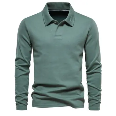 Image de Polo Homme Brodé Luxe - Col Rabattu Décontracté