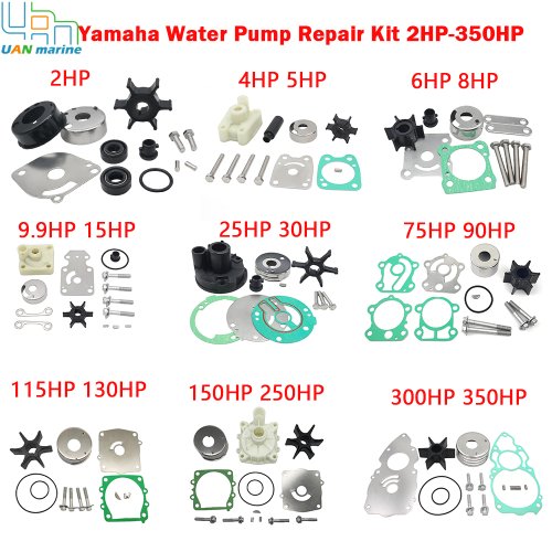 Imagen de Kit de Reparación Completo para Impulsor de Bomba de Agua Fueraborda Compatible con Motores Yamaha de 2 a 350 HP