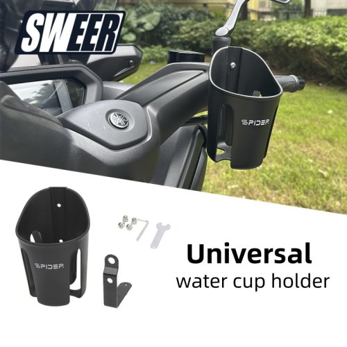 Imagen de Soporte Universal para Botella de Agua para Motocicleta - Accesorio Práctico y Resistente para Viajes