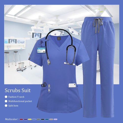 Immagine di Toelettatura per animali Istituto Scrubs Uniforme Donna Chirurgia Abbigliamento da lavoro Salone di ...