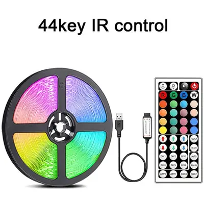 Image de Bande LED RGB avec Télécommande 44 Touches - Éclairage Ambiance Intérieur