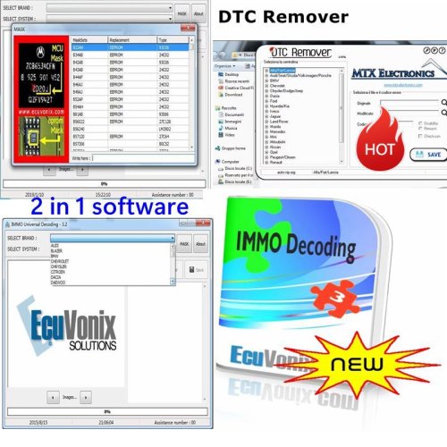 Image of ECUVONIX 3.2 Universal IMMO Decoder & DTC Eraser – Professional Key Programming Tool for All Car Models with Full Immobilizer Bypass and Diagnostic Functions
