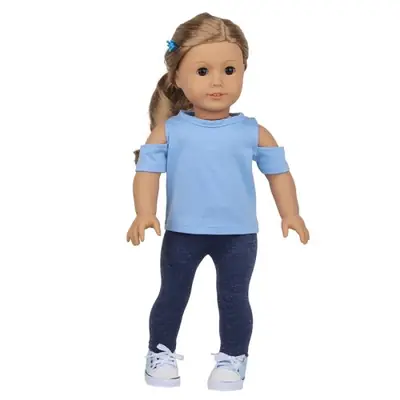 Image de Pyjamas Licorne & Requin pour Poupées 18 Pouces