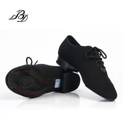 Image de Chaussures de Danse Latine Homme - Talon 2,5 cm en Cuir Souple