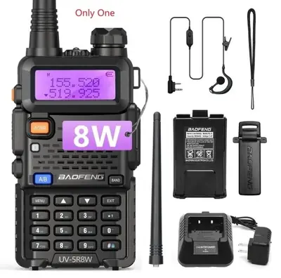 Talkie-Walkie Baofeng UV-5R 8W - Haute Puissance Double Bande