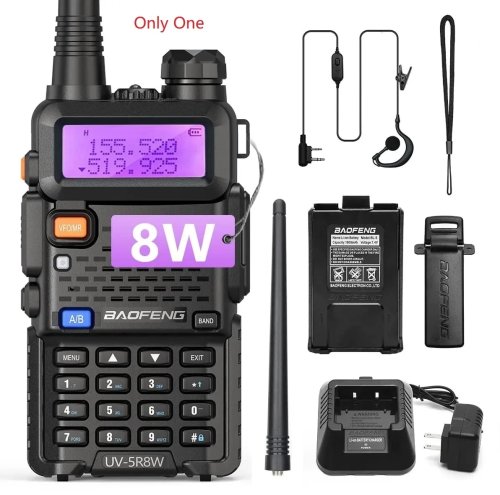 Immagine di 1/2PCS BaoFeng UV-5R 8W Tri-Power Walkie Talkie Ad Alta Potenza Dual Band A Lungo Raggio 128 CH Portatile Palmare UV 5R Ham Radio bidirezionale