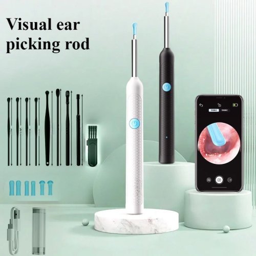 Image of Natural Ear Care Solution with Smart Visual Otoscope & Gentle Wax Removal Tool