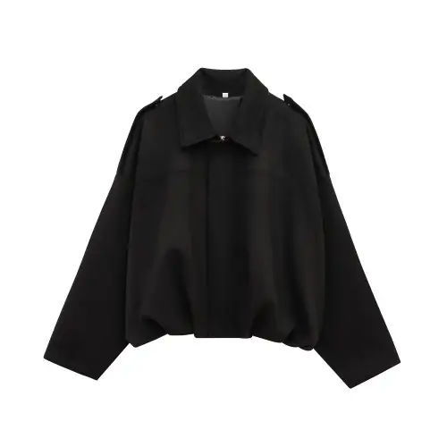 Image de Veste Bomber Femme en Daim - Automne/Hiver 2025