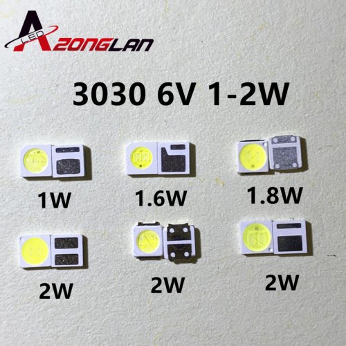 Image de LED 3030 Haute Puissance - 100 Pièces Blanc Froid