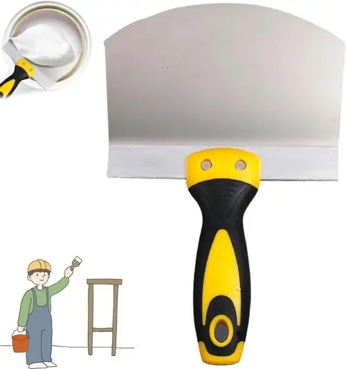 Image de Couteau à Mastic Inox - Spatule Professionnelle pour Peinture et Plâtre