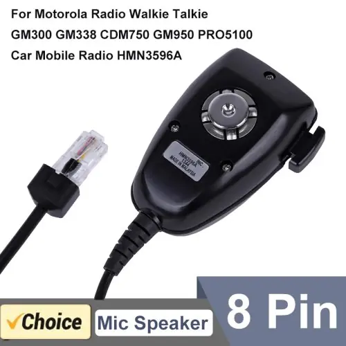 Image de Micro Haut-Parleur 8 Broches pour Talkie-Walkie Motorola