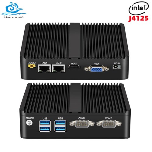 Image de Mini PC Industriel Silencieux avec Intel Celeron J4125