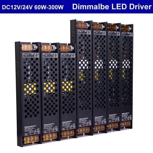 Image de Pilote LED Variable 12V/24V - 60W à 300W avec Gradation 0-10V