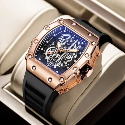 Image de Montre Homme Baril de Vin - Style Unique & Étanche