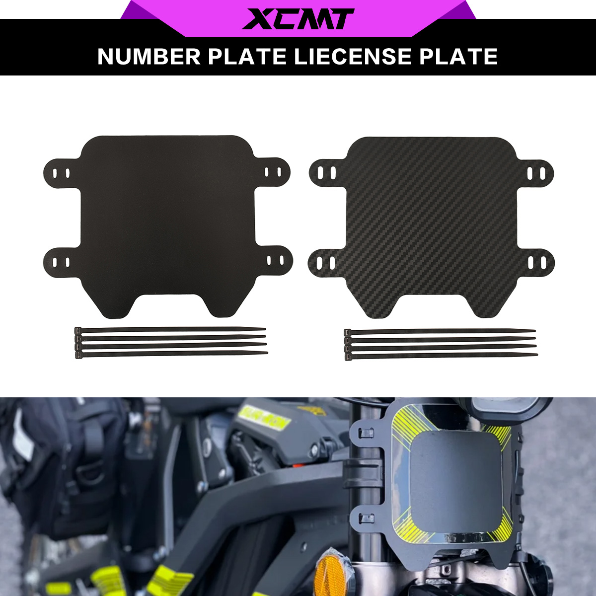 Imagen de Placa de matrícula delantera para motocicleta y bicicleta eléctrica, placa de registro para Surron sur-ron Light Bee Light X & Bee S, accesorios