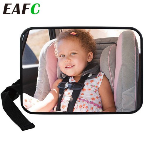 Imagen de Espejo Retrovisor de Seguridad para Coche con Montaje en Reposacabezas, Ideal para Ver al Niño en el Asiento Trasero – Espejo Cuadrado para Monitoreo del Bebé durante la Conducción